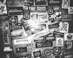 #Incursión a los #bajosfondos del #Barakaldo #rockero #taberna #bar #Edaska #taska #rocknroll #puerta #exit #WC #pegatinas #diseño – Instagram